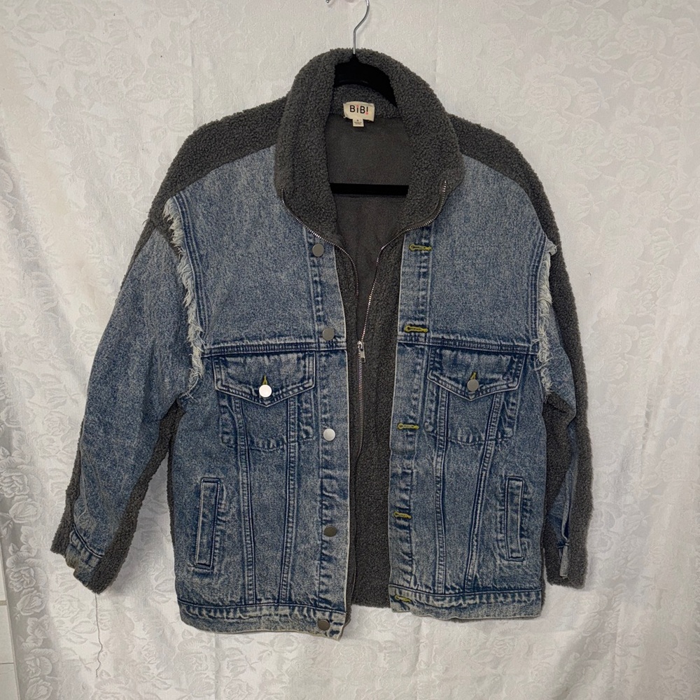 BiBi Denim Jacket with Charcoal Details